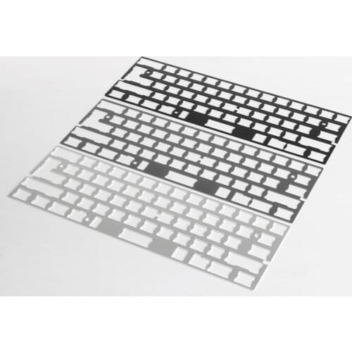 GH60 PCB anodized aluminum plate 60% mechanical keyboard poker2 keyboard plate metallic position plate