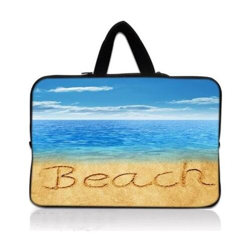 Beach Laptop Sleeve Bag For 13 14 15 15.6 inch,Briefcase Handbag Case For Macbook Pro Air 13.3 15.4 Notebook Case Bag