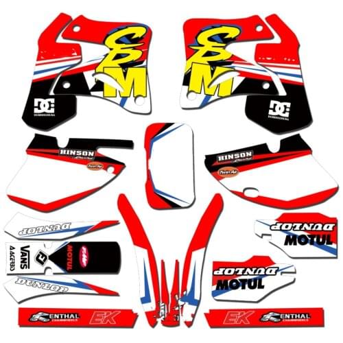 CRM250AR 5 Styles Motocross full set of stickers decals Graphics protection For honda CRM250AR CRM 250AR 1996 1997 1998 1999