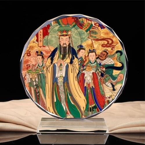 Portrait of the Jade Emperor, emperor of the heavens - Xuantian dome, high God, crystal ornaments, handicrafts, home decorations