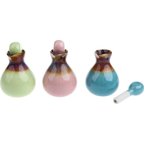 Ceramic Fragrance Essential Oil Bottle Aromatherapy Diffuser Empty Container
