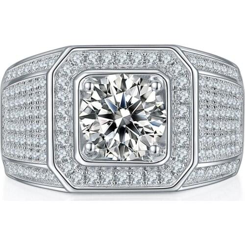 Luxury Ring for Wedding 100% 925 Sterling Silver Ring Noble Moissanite Wedding Rings Jewelry Accessories Anniversary Gift