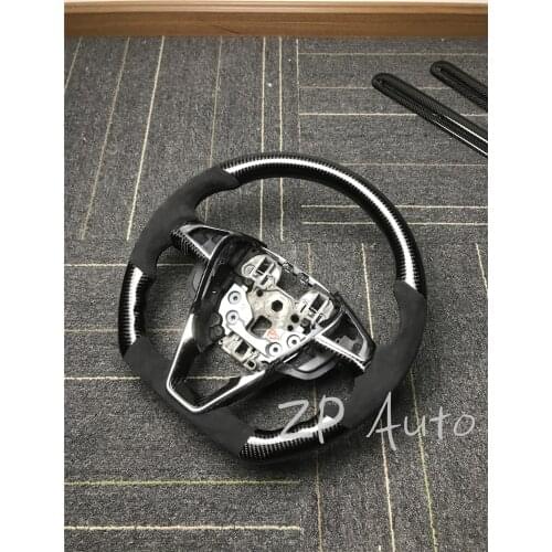 Carbon Fiber and Alcantara Leather for Ford MONDEO Steering Wheel with Carbon Fiber Trim