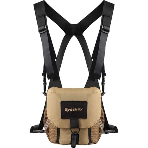 Eyeskey Universal Binocular Bag/Case with Harness Durable Portable Telescope Camera Chest Pack Bag for Hiking Hunting