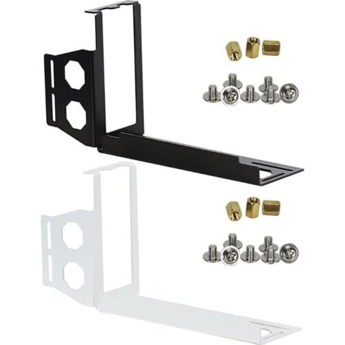 DIY Metal Graphics Cards Vertical Bracket Riser PCI Express Stent Mount Stand Holder for PC Case