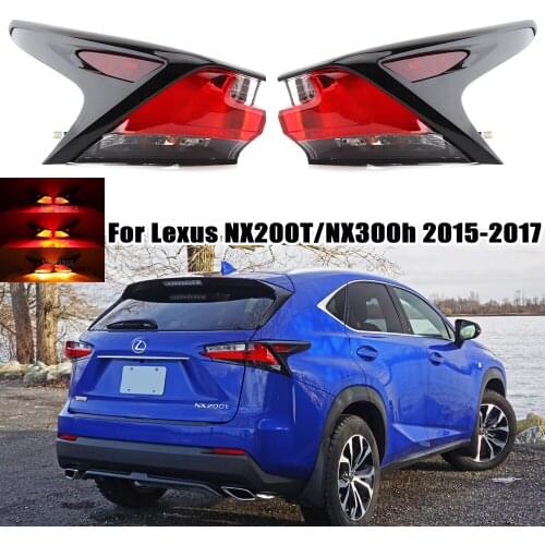 MIZIAUTO LED Rear Tail Light For Lexus NX 200t NX 300h 2015 2016 2017 Turn Signal Driving Brake Light Stop Lamp car accessories