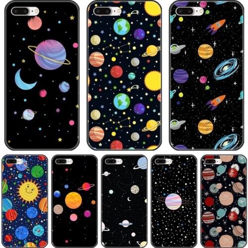 Back Cover For Apple iPhone 6 S 6S 7 8 X XR XS Max Star Space Moon Silicone Soft Case For iPhone 8 7 6S 6 S Plus Phone Case