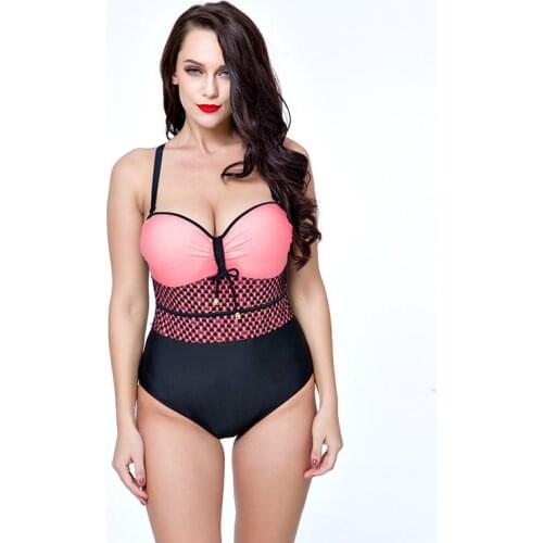 WomenS Swimwear 3Xl New One-Piece Sexy Tight-Fitting Backless High-Elasticity Large Size High-Waisted Swimsuit