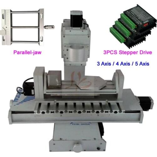 5 Axis 4axis Vertical CNC 3040 Frame Kit Column Type Ball Screw for DIY Engraving Machine with NEMA 23 Stepper Motor Drive Vise