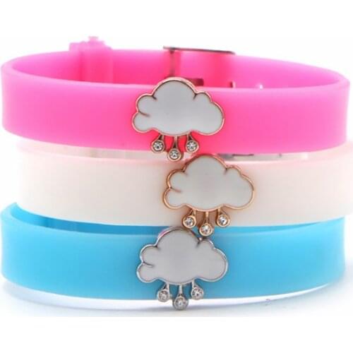 5Pcs Adjustable Silicone Wristband Bracelet 8mm Fit DIY Letters Bangles Accessories Wrist Band Slide Charm Jewelry GIfts