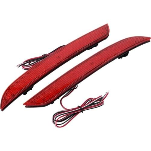 Car Red Rear Bumper Light Reflector Tail Lamp Warning Light Reflector for-BMW 3 Series F30 F31 F35 2012-2014