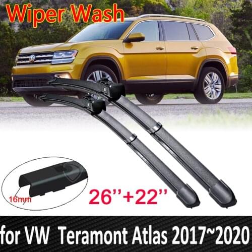 Car Wiper Blades for Volkswagen VW Teramont Atlas 2017 2018 2019 2020 Front Windscreen Windshield Wipers Car Goods Stickers
