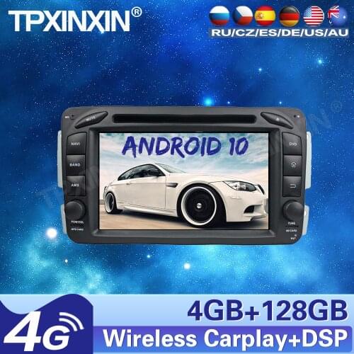 4+128G For Mercedes-Benz ML W203 Android Car Stereo Tape recordr Multimedia player GPS Navigation HeadUnit Carplay