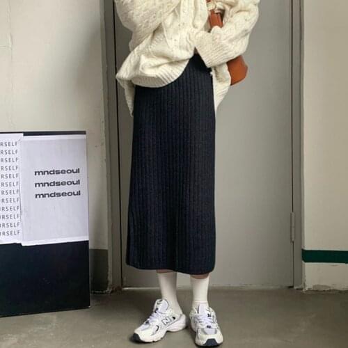 CBAFU Knitted Pencil Skirts