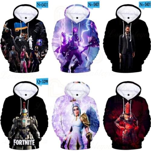 Fortnite Cartoon Jacket Tops Teen Clothes Shoot Kids Hoodies Hero Game 3D Hoodie Boys Girls Harajuku Sweatshirt