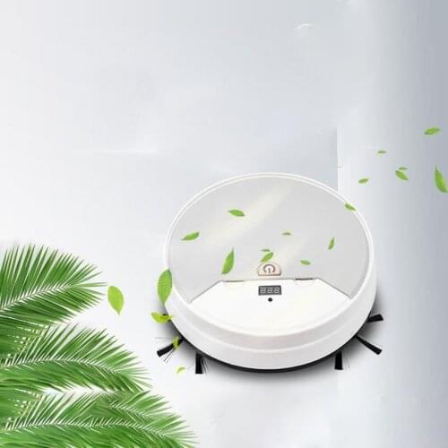 Home Multifunctional USB With Remote Control Water Tank Intelligent Sweeping Robot Three In One Three Gear Adjustment