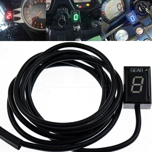 Motorcycle LCD Electronics 1-6 Level Gear Indicator Digital Gear Meter For Kawasaki ER6N NINJA 250R 300 VN900 Versys 650 VN 900