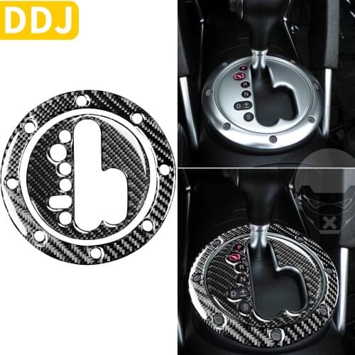 2PCS Car Gear Shift Panel Trim Cover Kit For Audi TT MK1 8N 2001-2006 Gearbox Carbon Fiber Sticker LHD RHD Interior Accessories