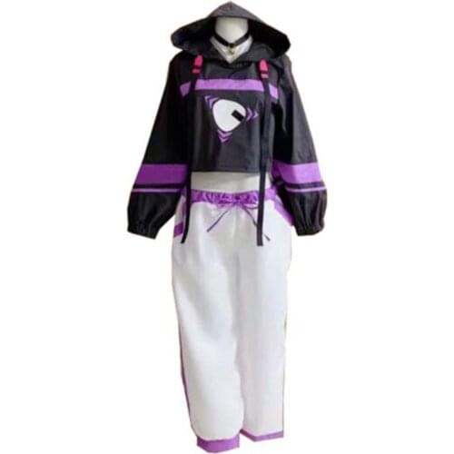 2021 Nekomata Okayu vtuber cosplay costume include headgear and fur tail acgcosplay costume