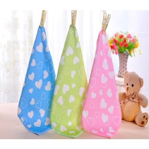 Hot Square Microfiber Printed Towel Kids Bibs Bath Bathroom Hand Face Towels for Kids Adults 25*25cm