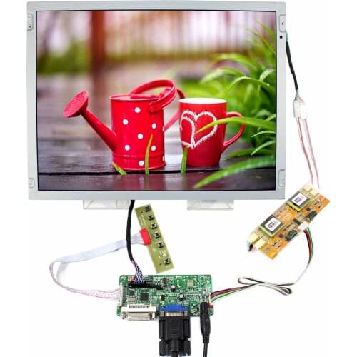 LQ150X1LW73 RT2281 Backlight 4CCFL 20pin LVDS Connector 15inch LCD Screen DVI VGA LCD Controller Board 1024X768 Resolution
