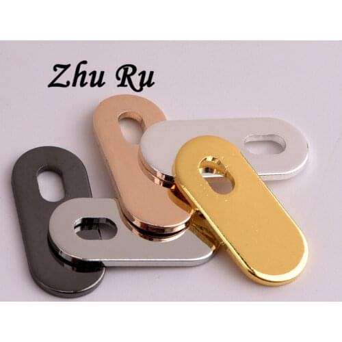 20*8.5mm 10pcs copper Charms Pendant Large hole oval tag zipper head Charm For DIY Necklace Jewelry Making Accessories