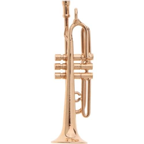 Mini Trumpet Model for 1/12th Doll House Music Instruments Furniture Accessory