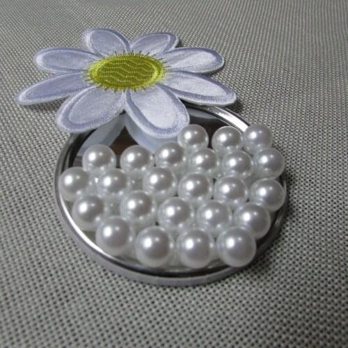 Mobile phone hairdressing essential 4mm-20mm without holes white pearl DIY originality handwork materia accessories 50g