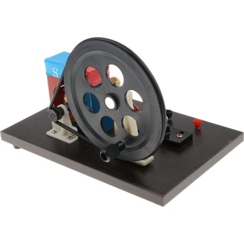 DC and AC Double-Current Hand Crank Generator Model Kit, Physical Teaching Aids Science Lab Supplies