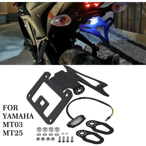 MT03 MT25 Motorcycle Tail Tidy For Yamaha MT 25 03 LED Light Fender Eliminator License Plate Holder Bracket 2020 accessories
