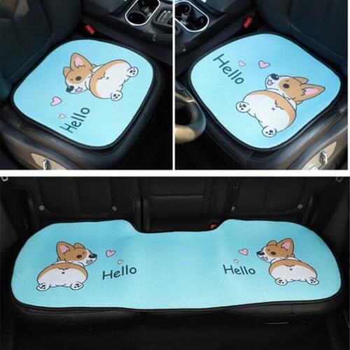 Cartoon Car Seat Cushion Creative 3D Breathable Non-slip Car Ass Cushion Cute Summer Backless Car Cushion