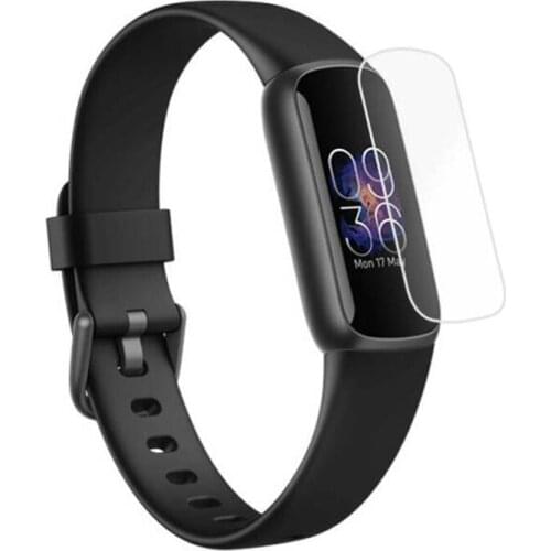 5pcs Soft TPU Clear Protective Film For Fitbit Luxe Band Smart Wristband Display Screen Protector Cover Smartband Protection