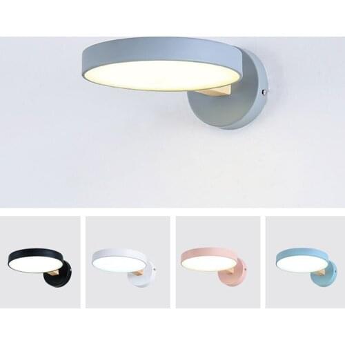 Nordic Led Wall Light Modern Iron Wood Wall Lamp Bedroom Bedside Wall Sconce Light Fixtures Bathroom Mirror Lights Home Decor