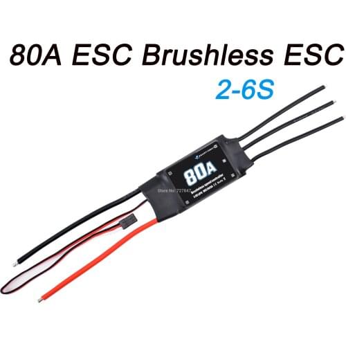New 80A 2-6S ESC Brushless ESC Speed controller for RC FPV Airplane Helicopter Drone