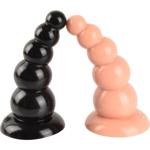 Suction Cup Anal Beads Large Butt Plug G Spot Stimulator Big Anal Plug Dildo Adult Sex Toys For Women And Men Anus Dilator