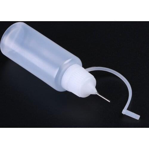 1PC 10-50ml Empty Plastic Needle Tip Childproof Cap Dropper Liquid Juice Bottles