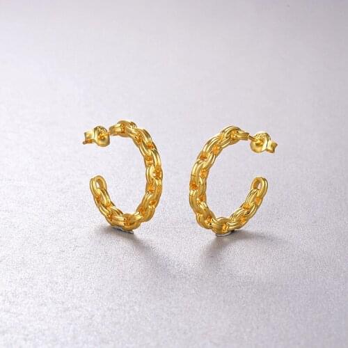 High jewelry S925 sterling silver chain earrings, personalized retro fashion earrings for women