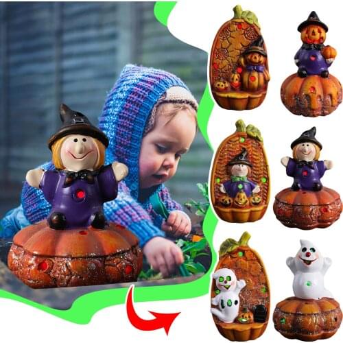 Led Night Light Halloween Pumpkin Lantern Decoration Decoration Halloween Female Ghost Decoration Lamp Party Adornment Toy Gift