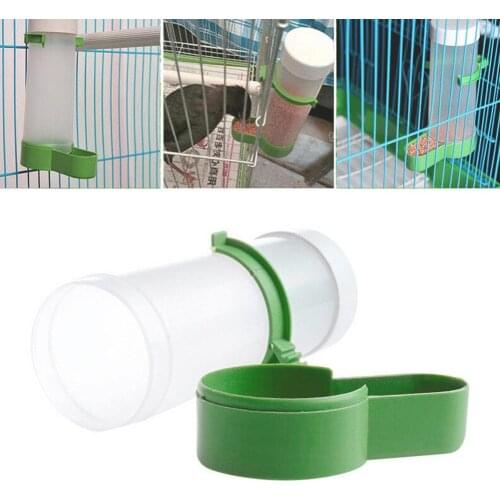 Aviary Budgie Cockatiel Birds Feeding Equipment Parrot Feeder Pet Supplies Tool Bird Drinker Feeder Watering Plastic with Clip