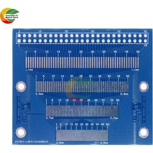 Ziqqucu 0.5mm to 1.2mm Pin Pitch Adapter PCB FPC Board 2.0-3.5 inch TFT LCD Converter SMD to DIP Double Side PCB Board