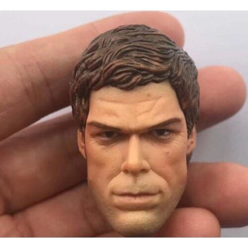 1/6 Scale Medicine Head Sculpt Forensic Michael C Hall Head Carving Model for 12in Action Figure Toy