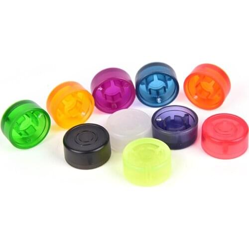 10-piece Brand new guitar effect pedal cover candy color foot switch top hat knob plastic bumper foot switch protector accessory