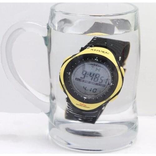 2PCS./SET WSDW003 Yellow & Bue Color Sport Digital Fitness,Swimming, Big Dial Easy to see the time, Smart, Elegant, Fashion