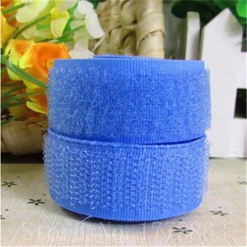5 Yards 20mm Width Blue Sew on Hook and Loop Tape AA7305