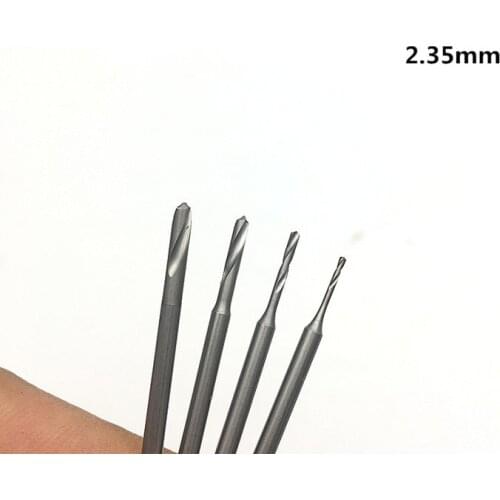 6Pcs/box Twist Drill Bit Woodworking Drilling Rotary Tools Jewelry Tools dremel Tungsten steel Burs shank 2.35mm