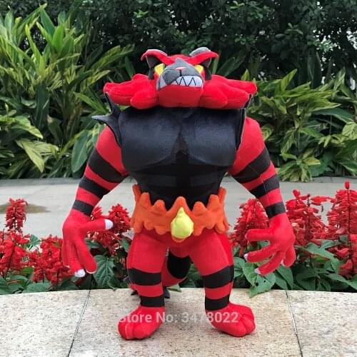 Anime Plush Toy Incineroar Collection Stuffed Animal Mega Evolution Litten Cartoon Doll 12.5"