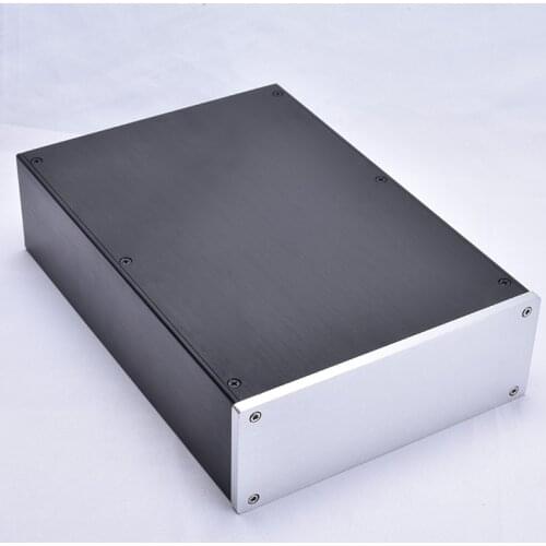 DIY Box Silver Preamp Decoding Amplifier Case 215*80*308MM JC2208 All Aluminum Amplifier Chassis Shell Enclosure