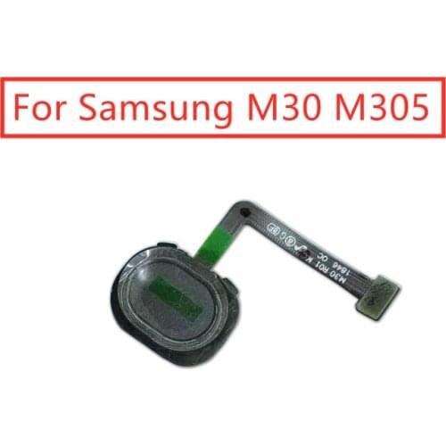 For Samsung Galaxy M30 M305 Fingerprint Scanner Flex Cable Touch Sensor ID Home Button Return Ribbon Flex Cable Repair Parts