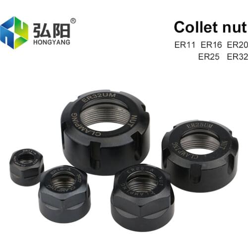 ER11 ER16 ER20 ER25 ER32 AM UM Nut Precision Collet Nut, For Cnc Milling Turning Milling Cutter Clamping Hexagon Nut