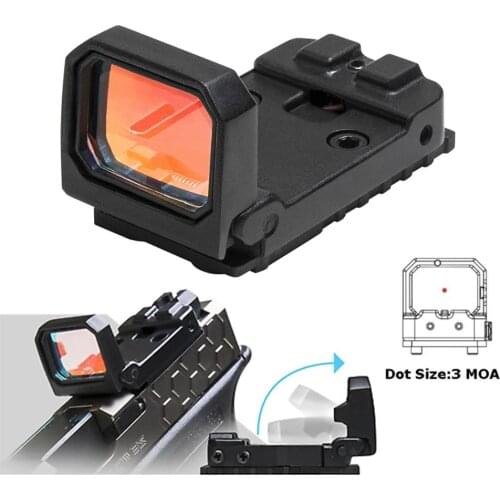 UNIONTAC Flip Red Dot Sight for Hunting 20mm Picatinny Rail Mount Glock RTM Holographic Reflex Sights
